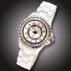 Часы из керамики 3821L-4-RSG-7